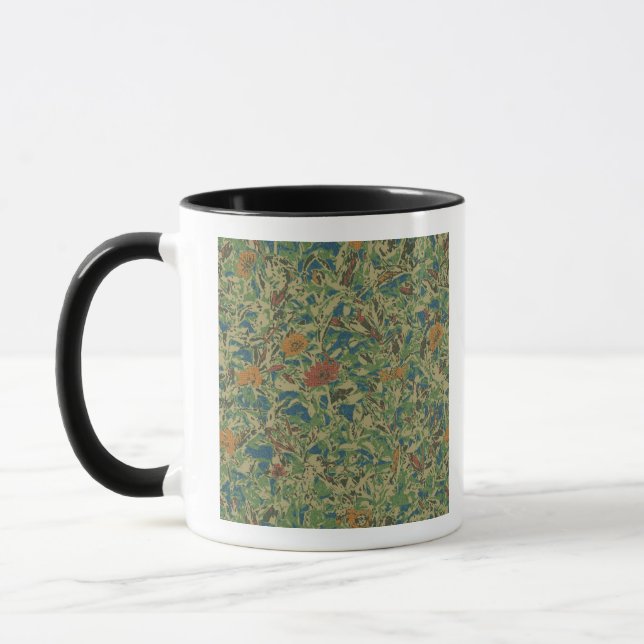 Caneca Flores contra o teste padrão da camuflagem da (Esquerda)