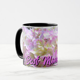 Caneca flores cor-de-rosa púrpura púrpura, cor-de-rosa,