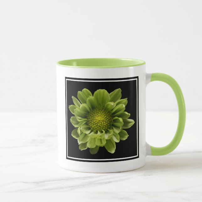 Caneca Flores | Crolisântemo Verde (Direita)