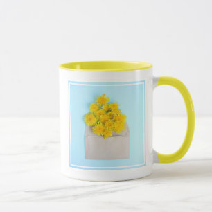 Caneca Flores   Dandelões no envelope
