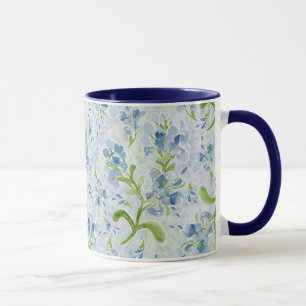 Caneca Flores de Canais Pintadas com Aquarelas em Pastéi