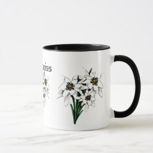 Caneca Flores de Edelweiss