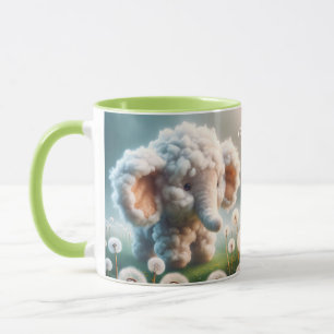 Caneca Flores de Elefante de Bebê Fantasy