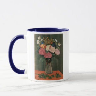 Caneca Flores de Henri Rousseau em um Vase (1909)