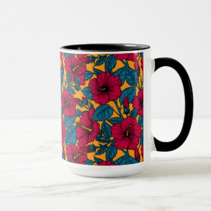 Caneca Flores de hibisco