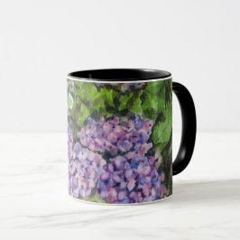 Caneca Flores de Hydrangea