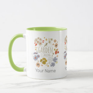Caneca Flores De Jardim Botânico Para Jardinagem Mãe E Pa