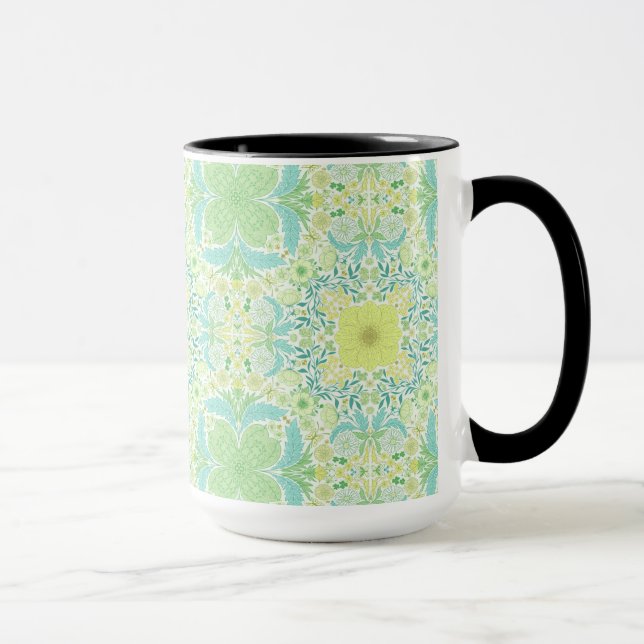 Caneca Flores de jardim retrorreflectores em verde e amar (Direita)