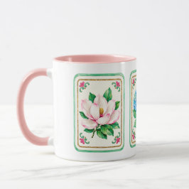 Caneca Flores de Mahjong