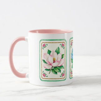 Caneca Flores de Mahjong