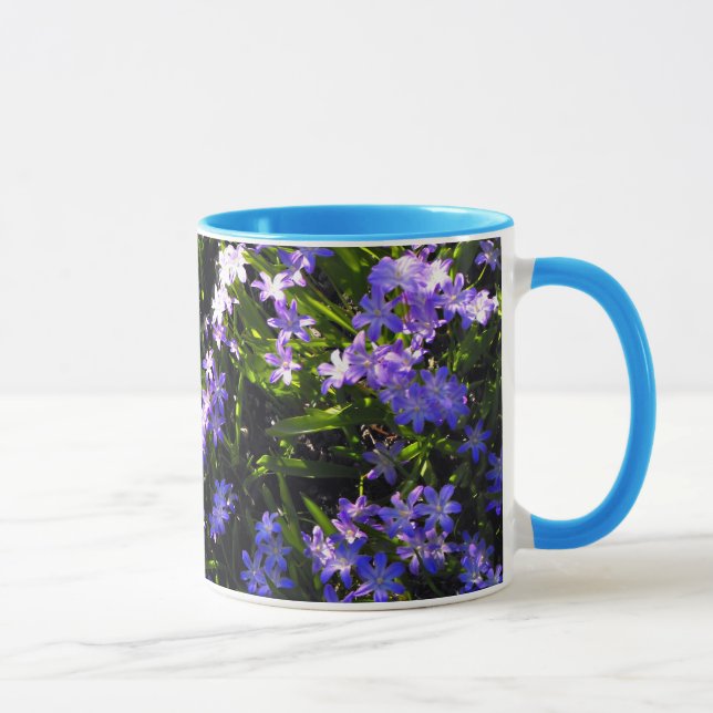 Caneca Flores de Mola Azul (Direita)