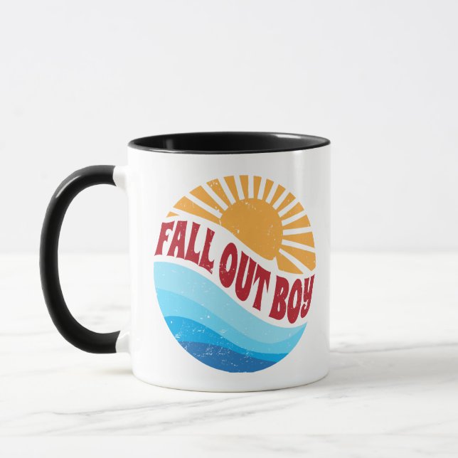 Caneca Flores de Nome Adorável Caem Estilos Clássicos Org (Esquerda)