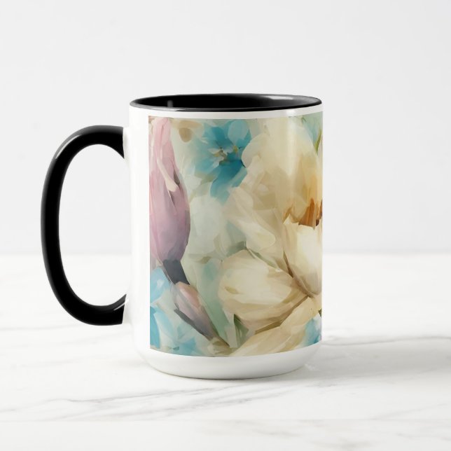 Caneca Flores de primavera no Estilo do Impressionismo (Esquerda)