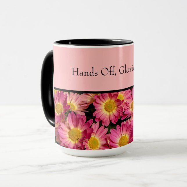 Caneca Flores de primavera personalizáveis (Frente Esquerda)