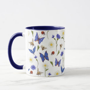 Caneca Flores-do-campo Borboletas e Damybugs