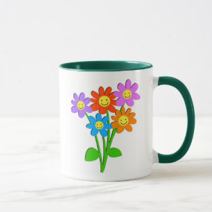 Caneca Flores felizes