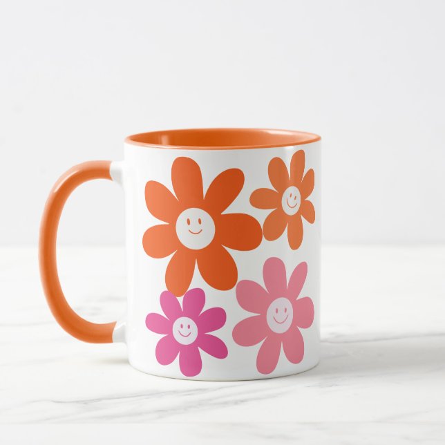 Caneca Flores Felizes E Bonitas (Esquerda)