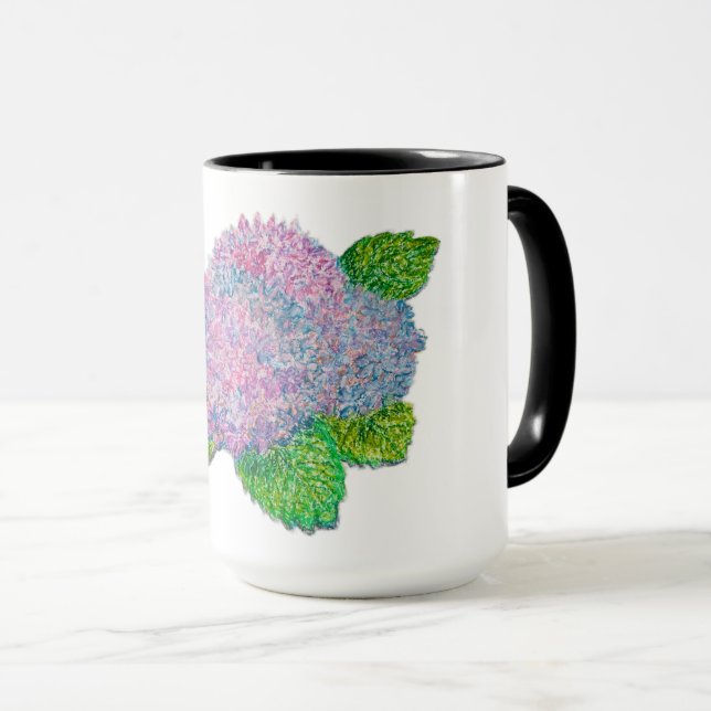 Caneca Flores Hortensia (Frente Esquerda)