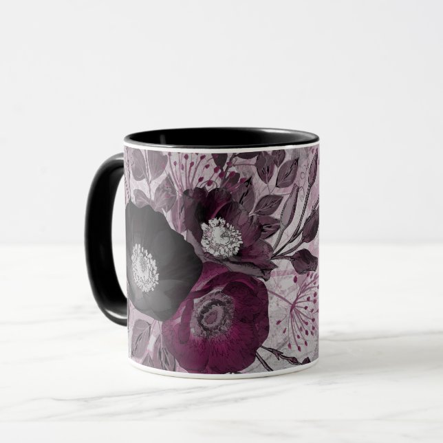Caneca Flores impermeáveis. (Frente Esquerda)