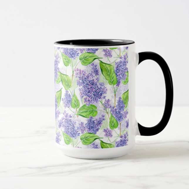 Caneca Flores lilás aquáticas (Direita)