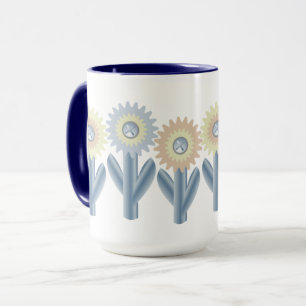 Caneca Flores Mecânicas