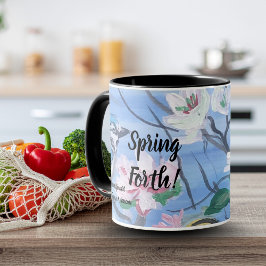 Caneca Flores Modernas '' Primavera Forth' Art