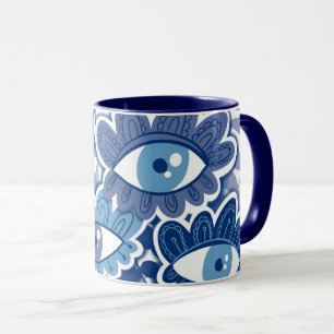Caneca Flores Oculares Boa Sorte Mug