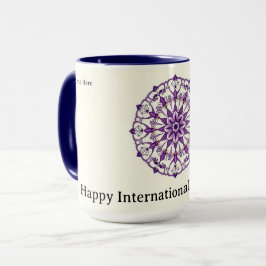 Caneca Flores Personalizadas do Dia Internacional da Mulh
