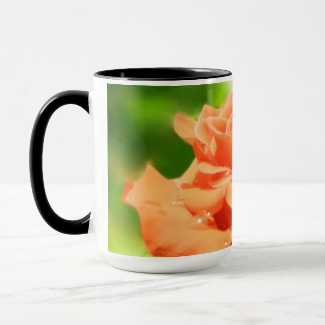 Caneca Flores Românticas de Rosa (Esquerda)