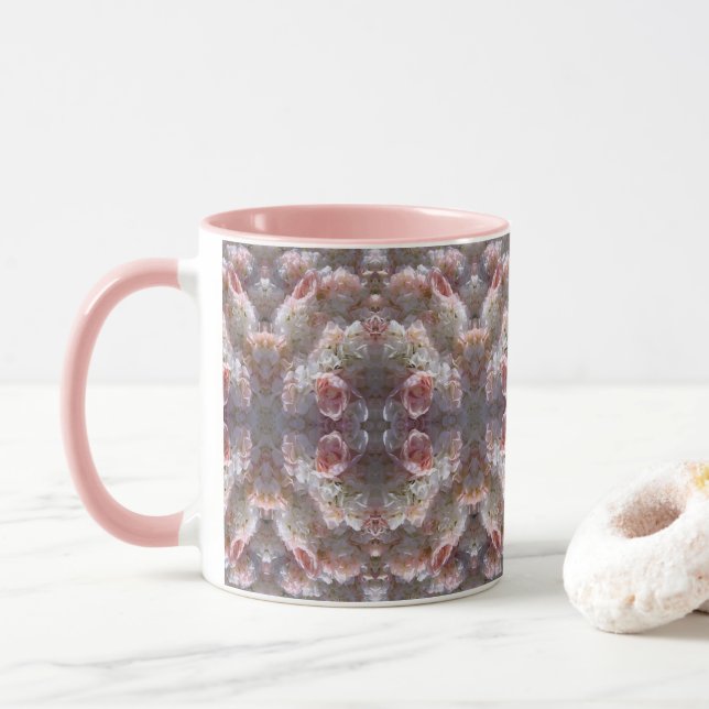 Caneca Flores rosa (Com Donut)
