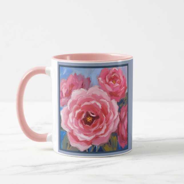 Caneca Flores Rosa (Esquerda)