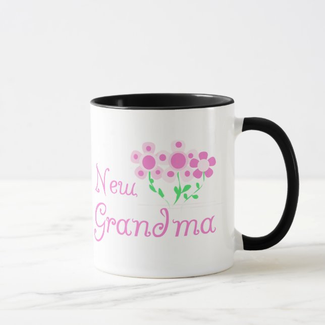 Caneca Flores Rosa Novas Camisetas e presentes para vovó (Direita)