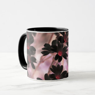 Caneca Flores Roxas Elegantes