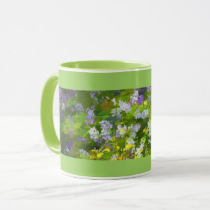 Caneca Flores Selvagens Impasto - Arte Flor Original