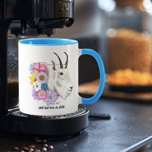 Caneca Flores Silvestres Cabra da Montanha Branca Naturez