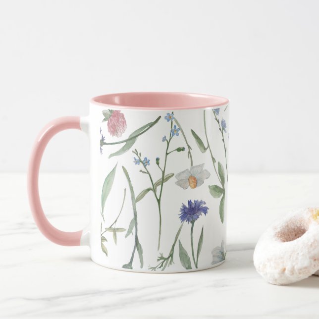 Caneca Flores silvestres de Daîne (Com Donut)