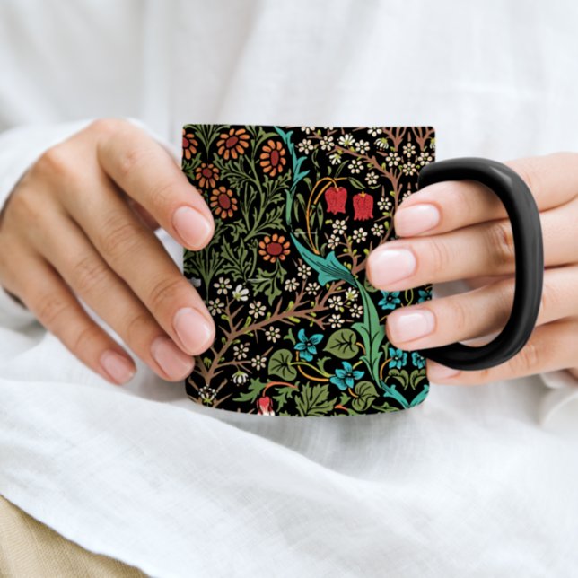Caneca Flores-sombra Blackthorn William Morris (Criador carregado)