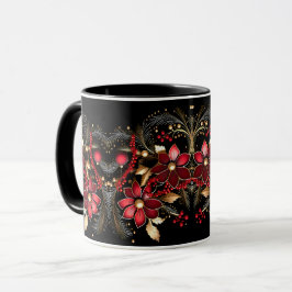 Caneca Flores Vermelhas, Férias Férias, Mug