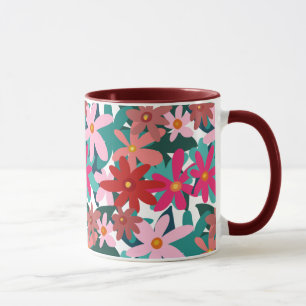CANECA FLORES VERMELHOS