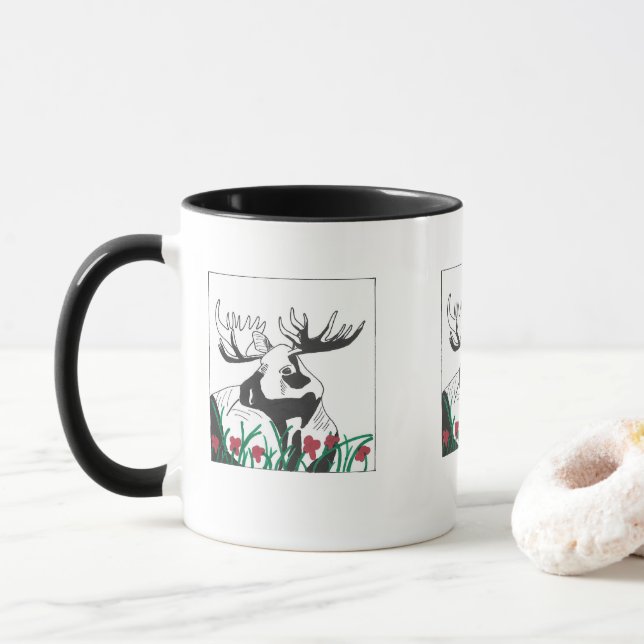 Caneca Floresta Artística Moose (Com Donut)