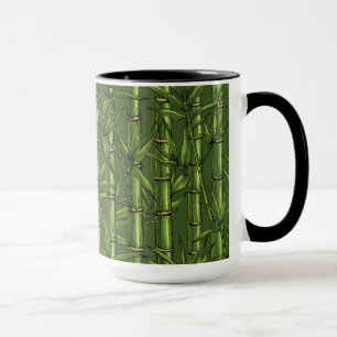 Caneca Floresta de bambu em verde