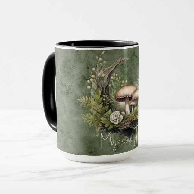 Caneca Floresta de Cogumelos Encantada (Frente Esquerda)