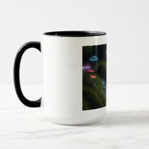 Caneca Floresta de Cogumelos Mágicos - Cottagecore