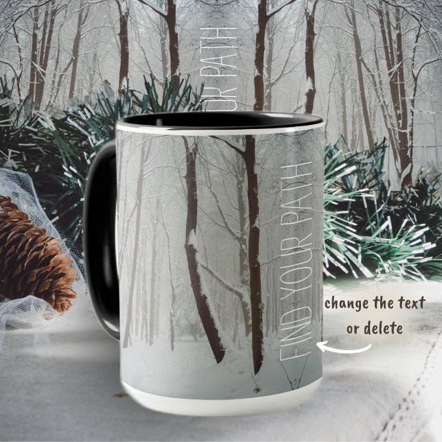 Caneca Floresta de inverno Mistura (Criador carregado)