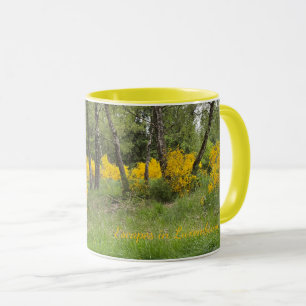 Caneca Floresta de primavera no Luxemburgo viagem