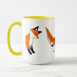Caneca Floresta de Raposa Animal Festa de Escritório Chuv