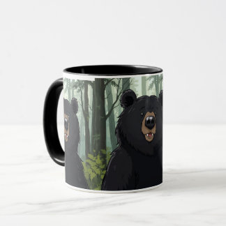 Caneca Floresta do Urso Preto – Xícara de Café de