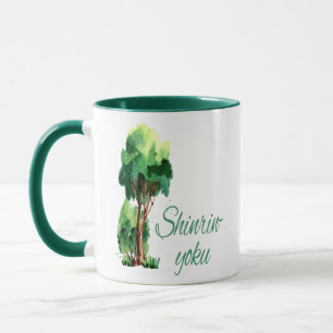 Caneca Floresta inspirada de Shinrin-yoku que banha