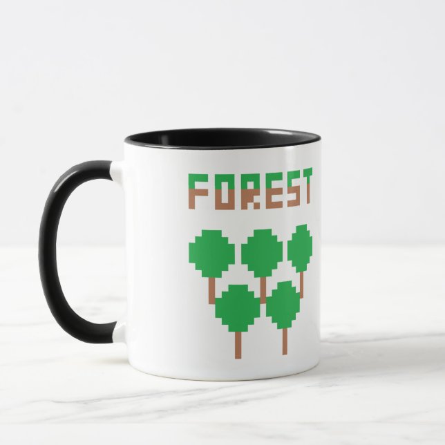 Caneca Floresta Pixelada (Esquerda)