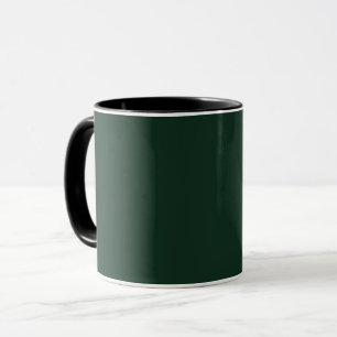Caneca Floresta sólida verde-escuro
